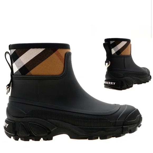 Authentic Burberry Ryan Woman Boots House Check Size 38 New - Picture 1 of 7